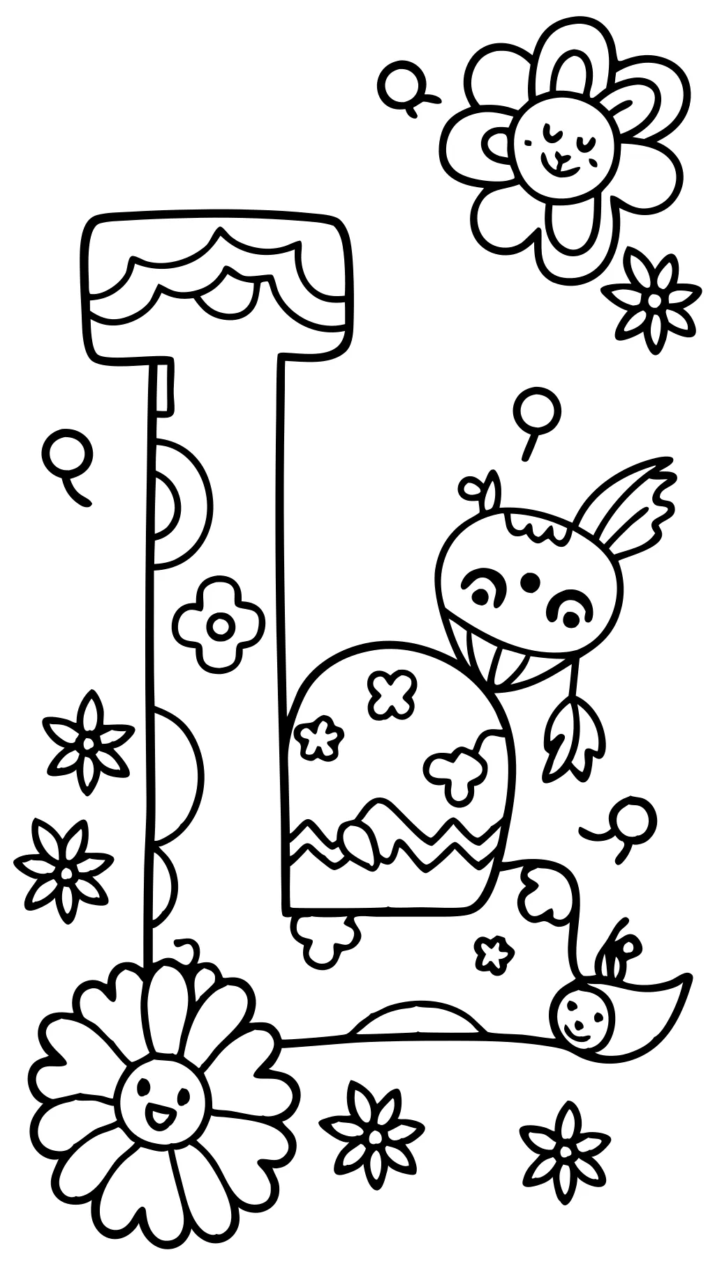 letter l coloring page